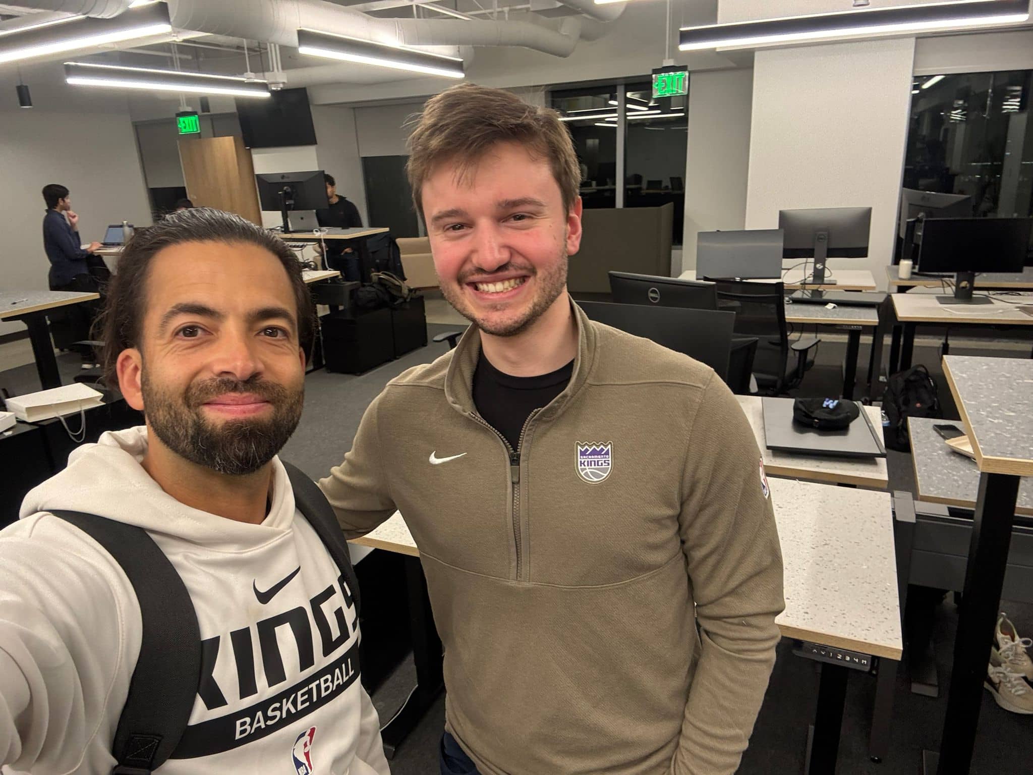 Soma founders with portfolio founder Brendan Foody of Mercor