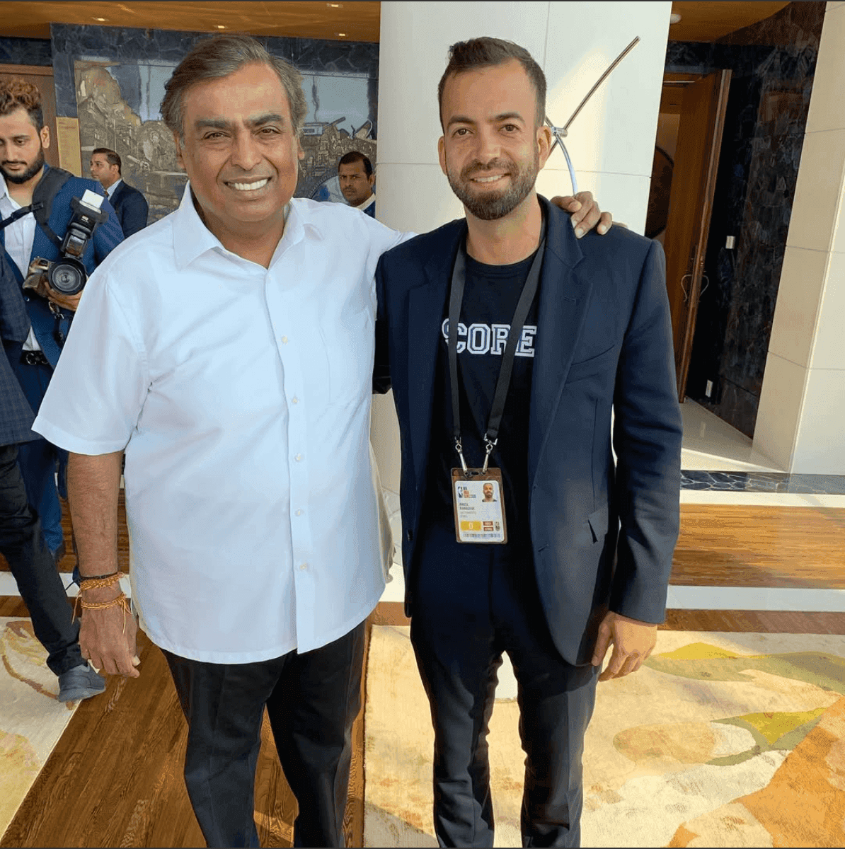 India event with Mukesh Ambani