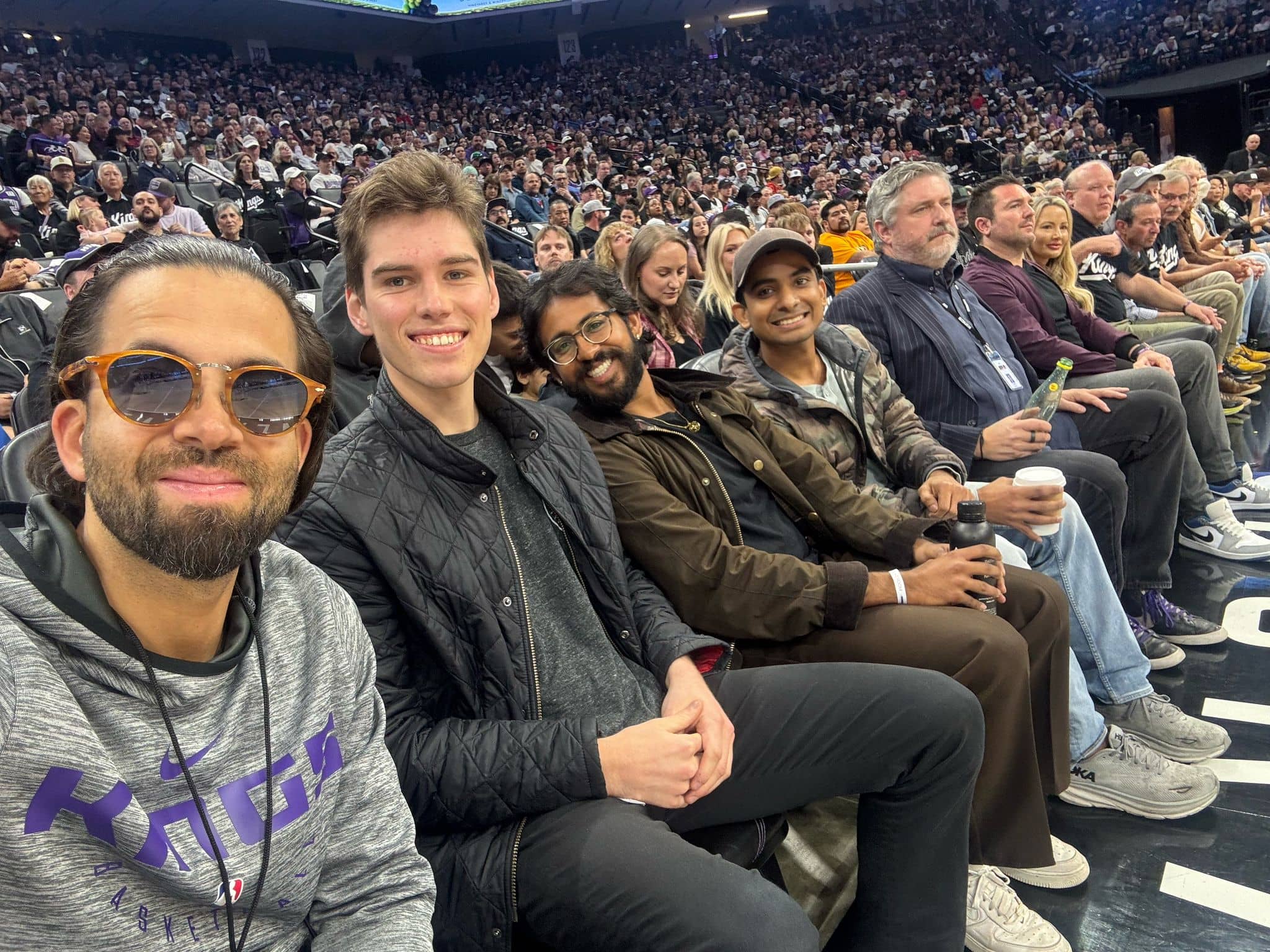 Soma founders courtside at Kings