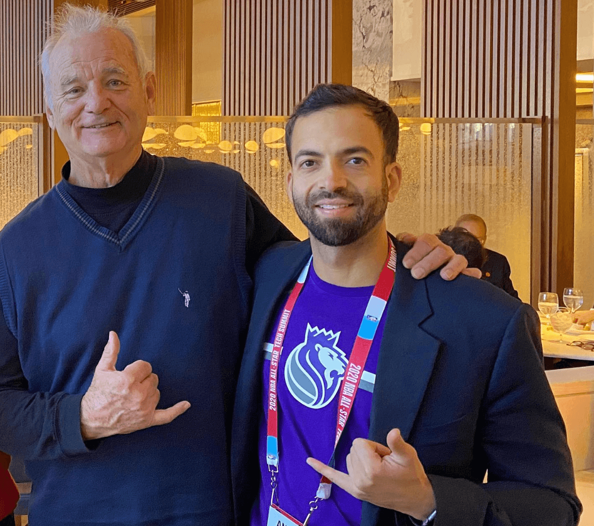 LA dinner with Bill Murray