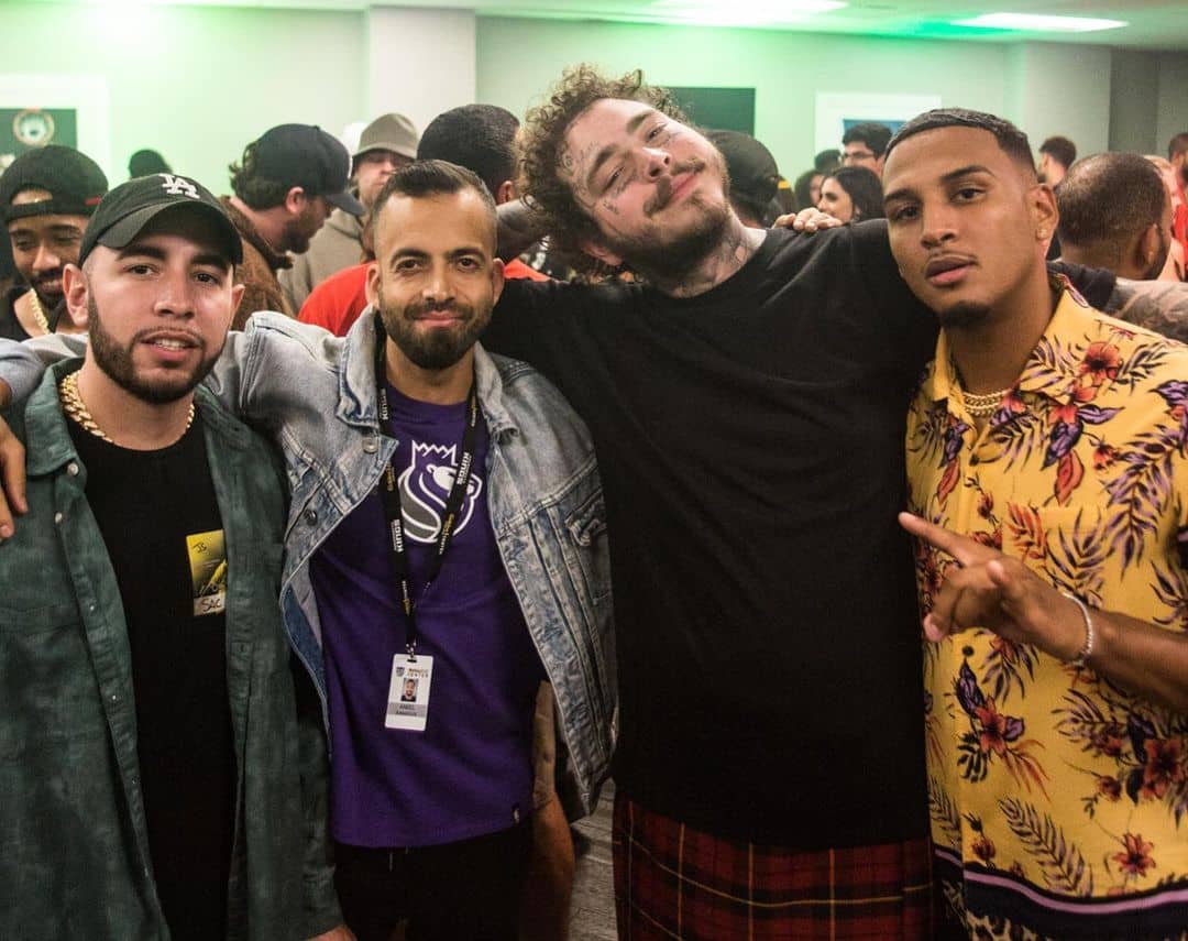 Post Malone backstage
