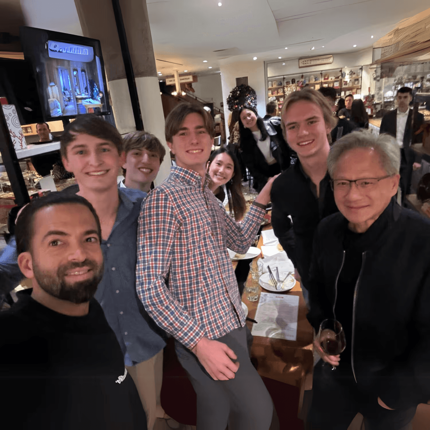 Fellows dinner with Jensen Huang, CEO of NVIDIA
